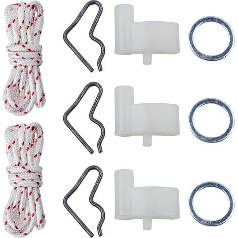Kit chien de lanceur à rappel pour Stihl FS45 FS55 BG55 BG65 BG85 TS400 pour tronçonneuses, Chien de lanceur, Rondelle, Ressort, Corde de lanceur (1/5)