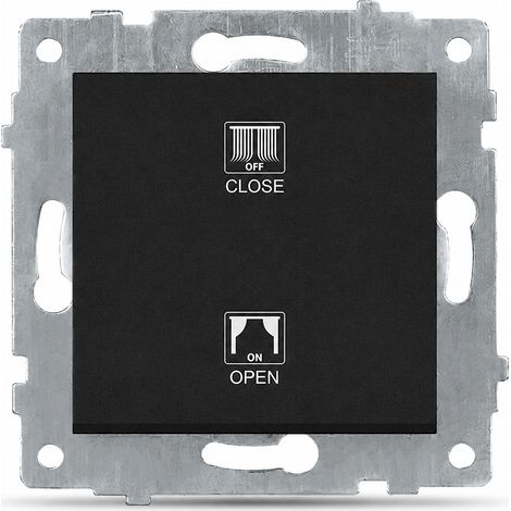 Module volet roulant encastrable 80 mm 16A noir (1/5)
