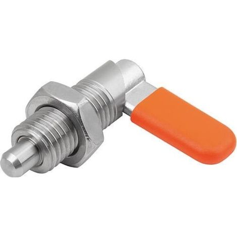 KIPP Sperrriegel D12 M20 Form D Gewindehülse Edelstahl blank (1/3)