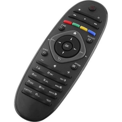 Télécommande universelle - Philips - Contrôleur TV/DVD/AUX - Compacte - Sans programmation - Noir (1/3)