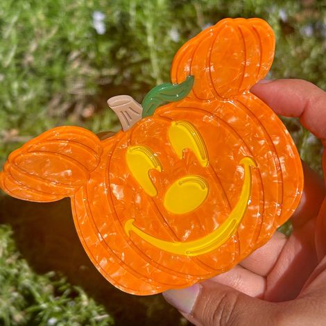 Neue Halloween-Kollektion: Kürbis-Haarspange, Kürbis-Hexenhut-Haaraccessoire, mittelgroße Haarspange, Haarspange. (1/5)