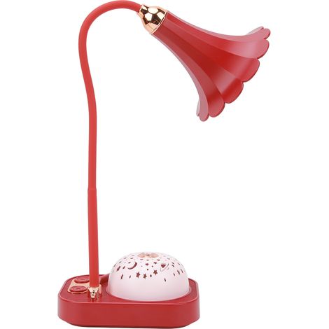 LED-Schreibtischlampe mit Schallplattenprojektion, Touch-Steuerung und USB-Ladeanschluss (1/4)
