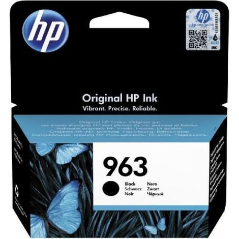 HP 963 Cartouche d'encre noire authentique (3JA26AE) pour HP OfficeJet Pro 9010 / 9020 series (1/5)