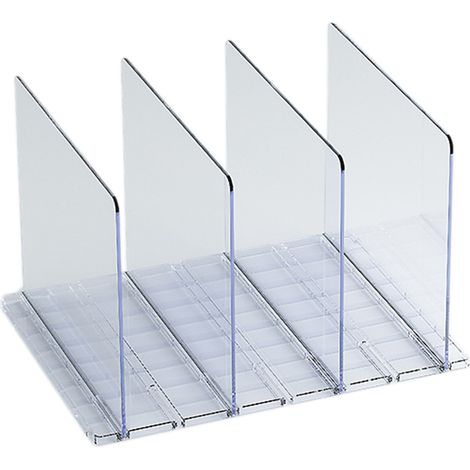 Scheibenteiler ABS 31,5 x 23,9 cm und 41,5 x 23,9 cm Weiß/Transparent 100–200 g 3–5 Einsätze (1/5)