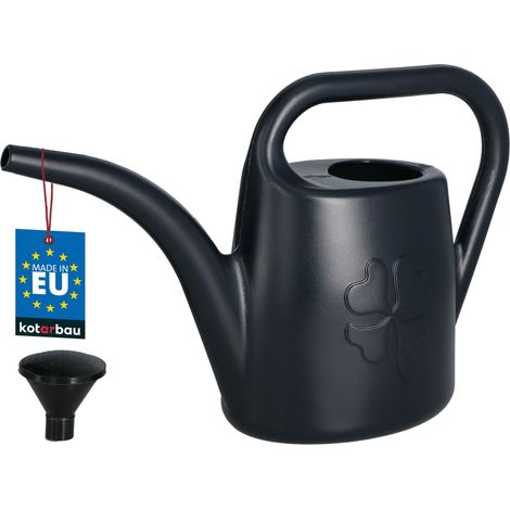 KOTARBAU® Arrosoir Plante Intérieur - PVC - 1,8 L - Anthracite - avec Pomme Amovible - Arrosoir Jardin - pour Fleurs Potager Terrasse Balcon (1/5)