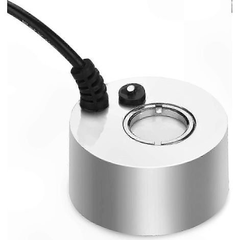 Atomiseur métallique haute puissance 24 V, adapté aux bassins, aquariums, jardins, Halloween, avec (argent) (1/5)