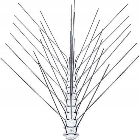 KADAX Taubenabwehr, Taubenspikes aus Edelstahl, 33 x 10.5 cm, 9 Stück