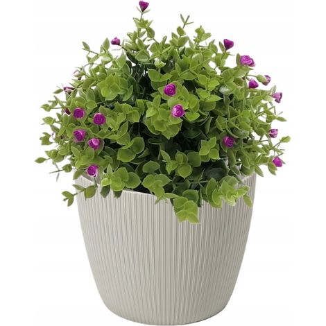 Vaso in plastica color tortora 14 cm Magnolia Jumper