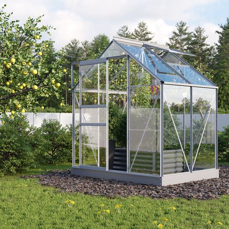 Vitavia Gewächshaus "Planet 2500" inkl. Fundament, aluminium, 2,5 m², 3 mm ESG (1/4)