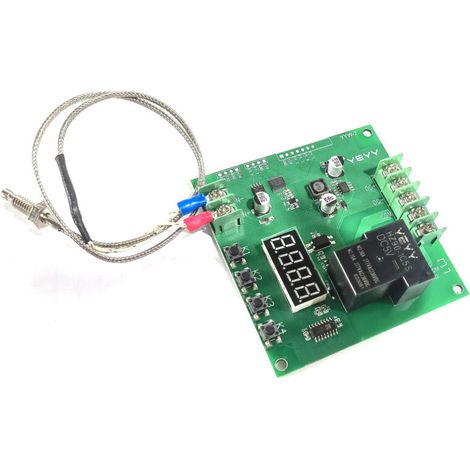 Mini Module de contrôleur de température LED 0 1000 ℃, panneau de commutation de contrôle de température avec sonde de capteur de type K (1/5)