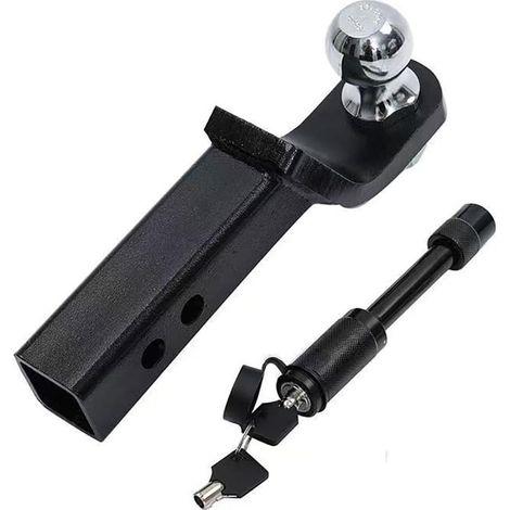 US Hitch Adapter, 2 Inch/50 mm, Tow Hook with Pin Lock for US Vehicles, Tow Hook with Pin Lock (1/5)