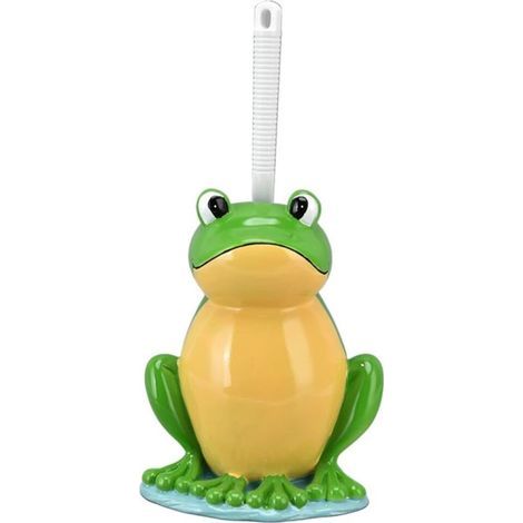 Bathroom Toilet Brush Set Household Holder Frog Shape Bowl Cleaning Tool Creative Toilet Brush Cleaning Tool (1/5)