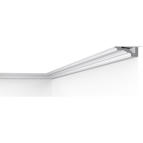 Cimaise NMC WL4 WALLSTYL Noel Marquet Moulure décorative Corniche Moulure décorative design intemporel classique blanc 2 m (1/7)