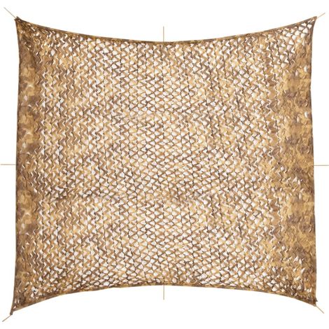 Tarnnetz mit Aufbewahrungstasche 521x493 cm Sandfarbe