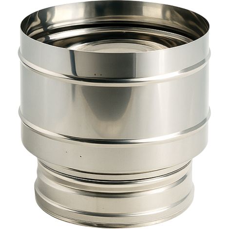 Fumaiolo 4 venti base tonda in acciaio inox diametro 80 mm camini stufe (1/5)