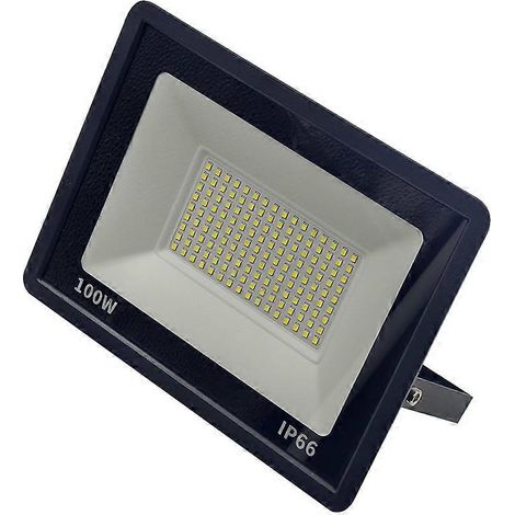 Faretto LED impermeabile per esterni, alimentazione AC220, 100W, ideale per giardino, veranda e cortile, temperatura colore 6500K. (1/5)