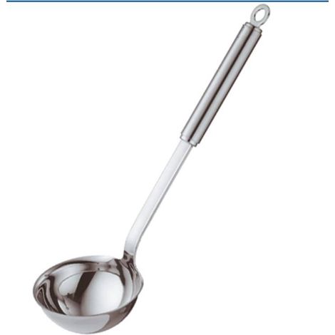 RÖSLE Louche de Cuisine en Inox de Haute Qualité avec Manche Rond - Acier Inoxydable 18/10 - Lavable au Lave-Vaisselle (1/4)