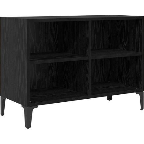 Entertainment Centre Black Oak Engineered wood Medium vidaXL (1/5)