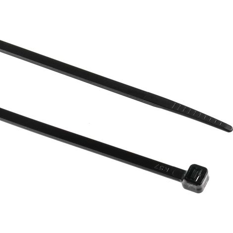Serre-câble RS PRO Noir en Nylon 66, 450mm x 4,8 mm ( Prix pour Sachet de 100 ) (1/2)
