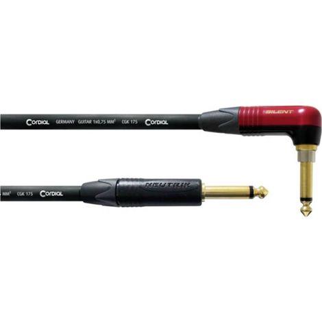 Câble de raccordement Cordial 11228 audio [1x Jack mâle 6,3 mm (mono) - 1x Jack mâle 6,3 mm (mono)] 6 m Y819493 (1/3)