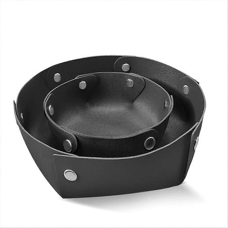 Plateau en cuir PU, plateau à bijoux, plateau de table, plateau de chevet, plateau de bureau, C (1/5)
