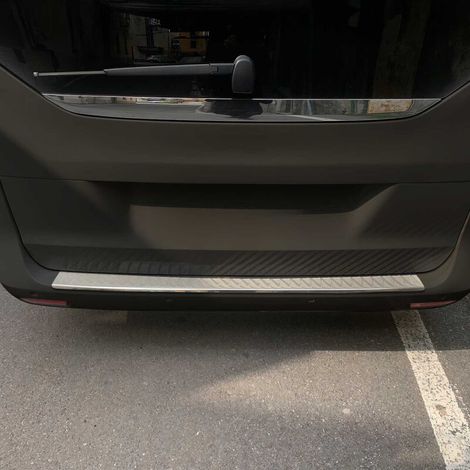 Protection Seuil de Pare-Chocs Arriére Compatible avec Mercedes Vito W447 2014-2021 Acier INOX Chromé (1/5)