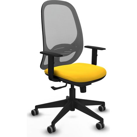Chaise de bureau piqueras y crespo Cilanco gris maille (1/2)