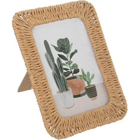 Cadre Photo Déco "Jily" 10x15cm Beige (1/2)