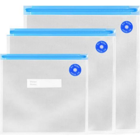 Sachet De Conservation Sous Vide - Polyéthylène Et Polyamide - Pour Aliments Frais Ou Congelés - 20 Pièces (1/5)