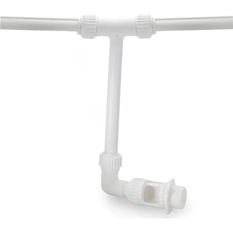 Fontaine à double jet pour piscines — Fonction cascade, bassin à poissons et arrosage automatique/trop-plein pour jardin