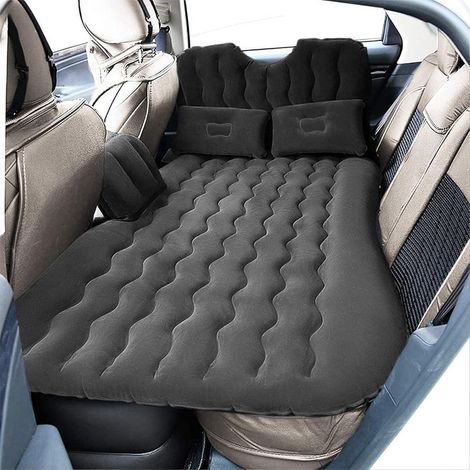 Matelas Gonflable de Voiture Multifonctionnel Pliant siège air d'auto + 2 oreillers, lit Gonflable de Voyage siège arrière Voiture avec Pompe à air électrique, Pliable pour Voyage, Camping (1/5)