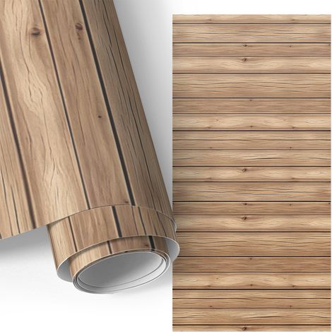 Möbel - Klebefolie - Möbelfolie - abwaschbare und selbstklebende Deko-Folie für Küche - Schrank -Tisch & Fensterbank - Holzstruktur 50x100 cm