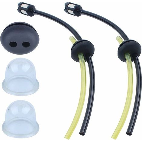 Tuyau Durite d'Essence Kit pour Honda GX31 GX35 GX25 GX22 Debroussailleuse, Tuyaux Essence Universels + Filtre à Carburant + Joints + Poire d’Amorçage Moteur Accessoires--TRIMEC
