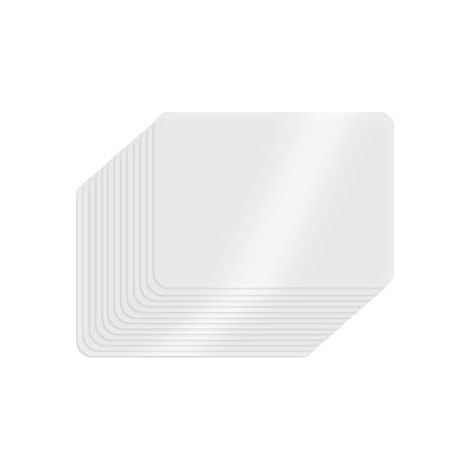 16 Pièces Sets de Table, 43 x 28 cm, Réutilisables, Lavables, Dessous de Table, Plastique, Transparent, Convient pour Cuisine, Bureau (1/5)