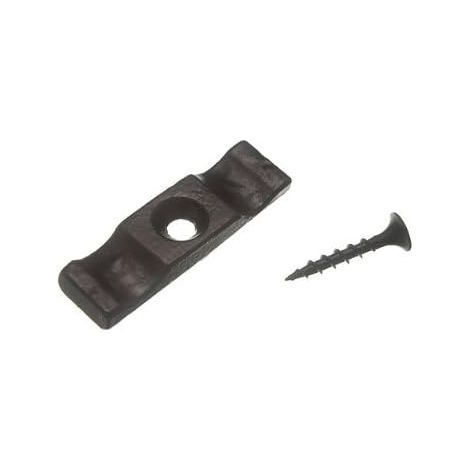 1 loquet de porte à bouton tournant noir de 50 mm – Pratique et élégant (1/2)