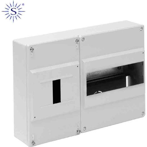 Scatola di distribuzione 1 ICP + 7 elementi bianco 227x188x55mm Pavimento retrattile 697B
