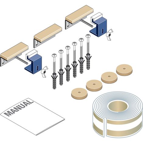 Set dinsonorisation LAUFEN pour grands receveurs de douche jusquà