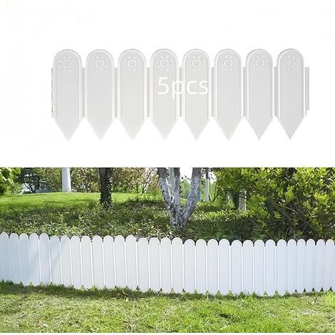 Bordure de jardin de 2 m, bordures de jardin paysager, bordure de lit de jardin en plastique, bordure de terrasse, clôture de jardin, aménagement paysager, allée de patio. Lit de fleurs (1/4)