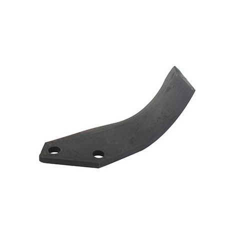Cuchillo de fresado izquierdo para fresado trasero compatible con el modelo Sicilia de Bcs. Longitud: 173 mm, diámetro de taladro ø 12,5 mm, distancia entre centros 46 mm. Tipo Bê