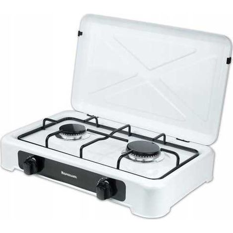Estufa de gas de 2 quemadores Ravanson K-02T (1/5)