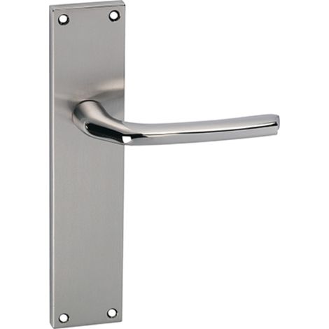 Manilla puerta zamak placa rectangular níquel 730 alta intensidad (1/5)