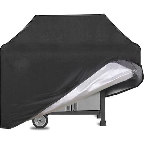 Housse de barbecue imperméable 145x61x117 cm – Toile Oxford 210D anti-UV – Compatible Weber, Holland, Jenn Air – Noir (1/5)