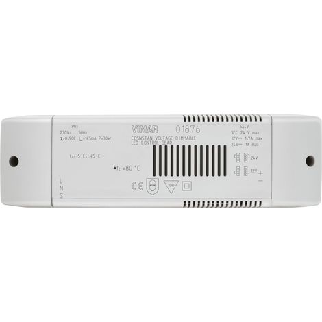 VIMAR - 01876 Alimentatore 230V 50Hz LED RGB 12/24Vdc