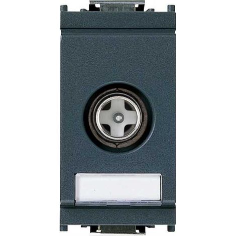16306.01 Enchufe coaxial TV-Rd-Sat directo gris Idea