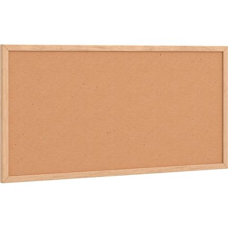 Tableau en liège avec cadre en bois de pin massif 60 x 30 cm CFW438322 (1/5)