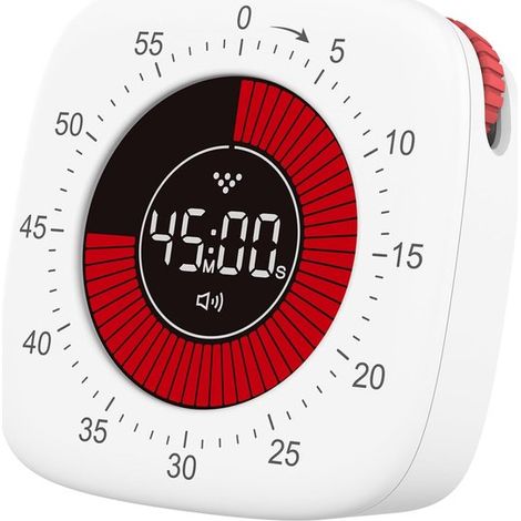 Digitaler visueller Timer für Kinder – wiederaufladbarer Countdown-Timer für Klassenzimmer, Büro, Küche und Schreibtisch (1/5)
