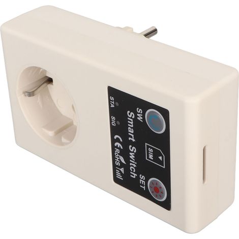 Prise intelligente 16 A ABS avec télécommande via application pour pompes, routeurs et appareils électroménagers - Prise UE 110 à 250 V