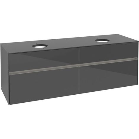 VB WTUS Collaro C052B0 1600x548x500mm avec 4 compartiments pour 2 WT Gris brillant (1/2)