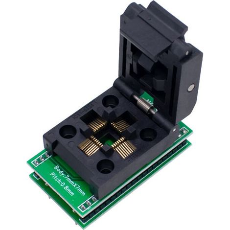Convient aux adaptateurs de programmateur de circuits intégrés TQFP32 et QFP32 vers DIP32, aux supports de test de puces et aux tests de circuits intégrés.