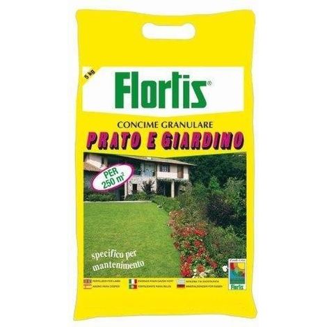 Concime granulare per prato e giardino 5 kg Flortis (1/3)
